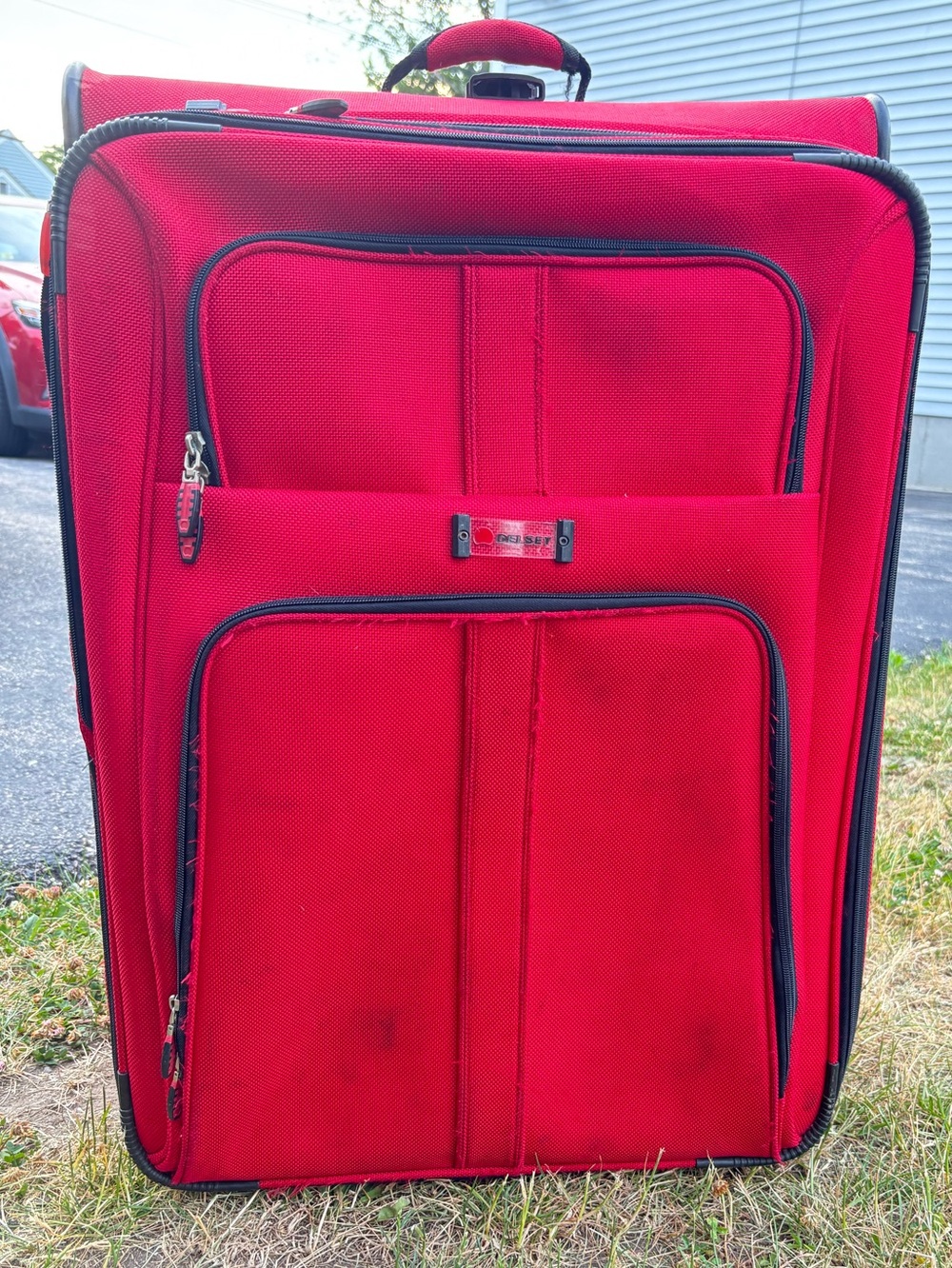 29in Softside expandable check in Travel Suitcase with Front Organizer Pockets